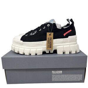 Palladium Revolt Lo Tx Women's Black/White Chunky Sneakers Size 10 97243-016-M
